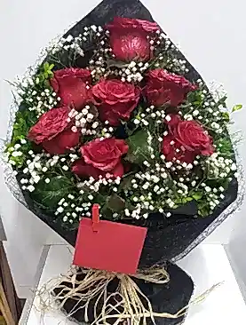 7 kırmızı gül buket