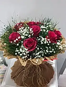 10 kırmızı gül buket