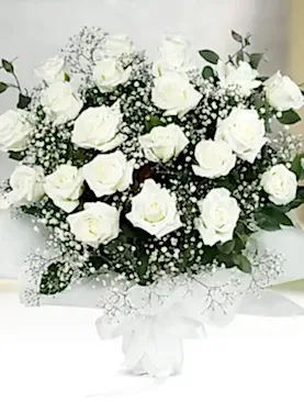 21 beyaz gül buket