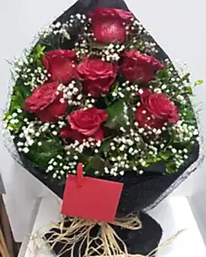 7 kırmızı gül buket