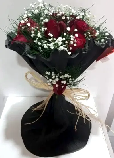 10 kırmızı gül buket
