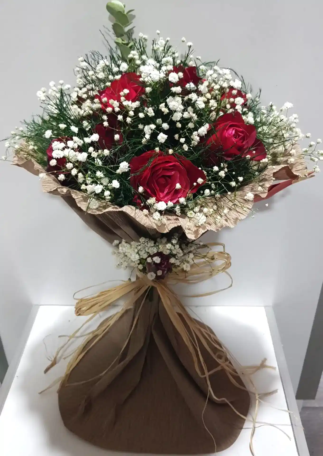 9 kırmızı gül buket